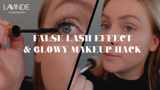 False Lash Effect & Glowy Makeup Hack