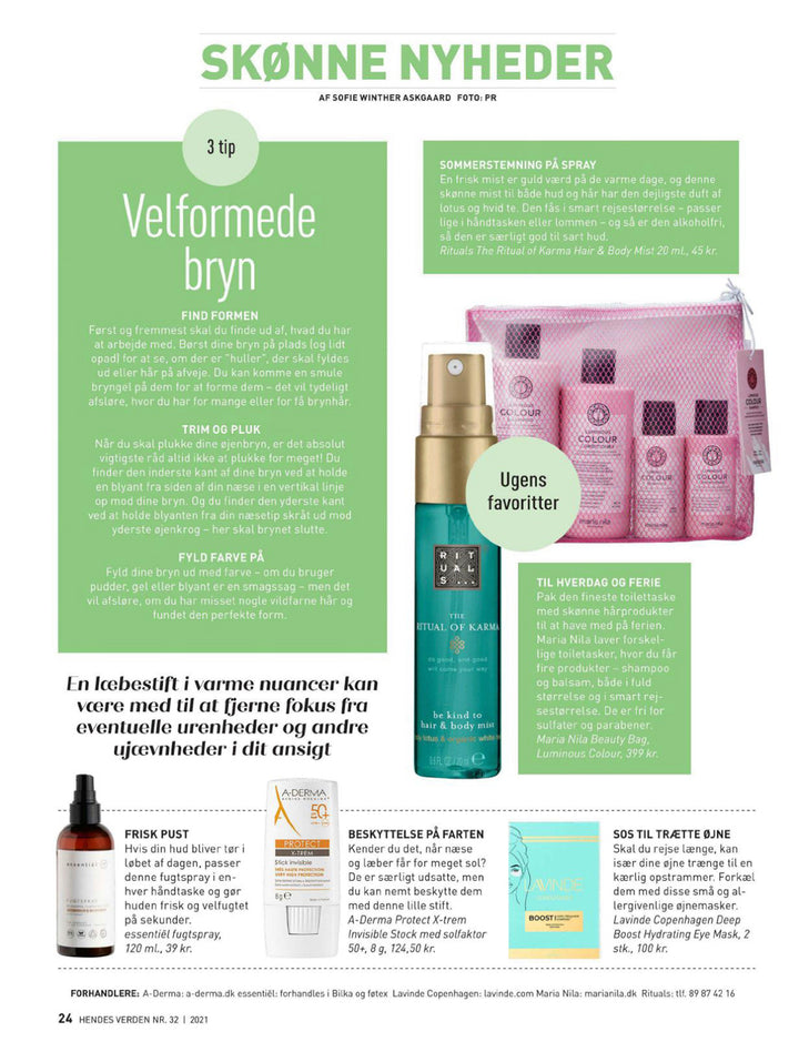 Lavinde Copenhagen øjenmask BOOST Deep Hydrating Eyemasks i Hendes Verden Magazine