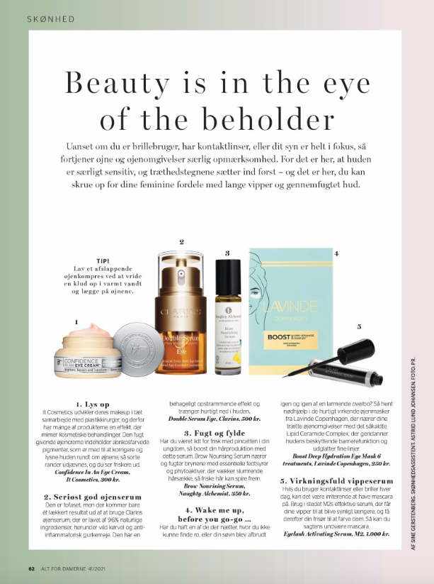 Lavinde Copenhagen øjenmasker BOOST Deep Hydrating Eyemasks i Alt For Damerne Magazine